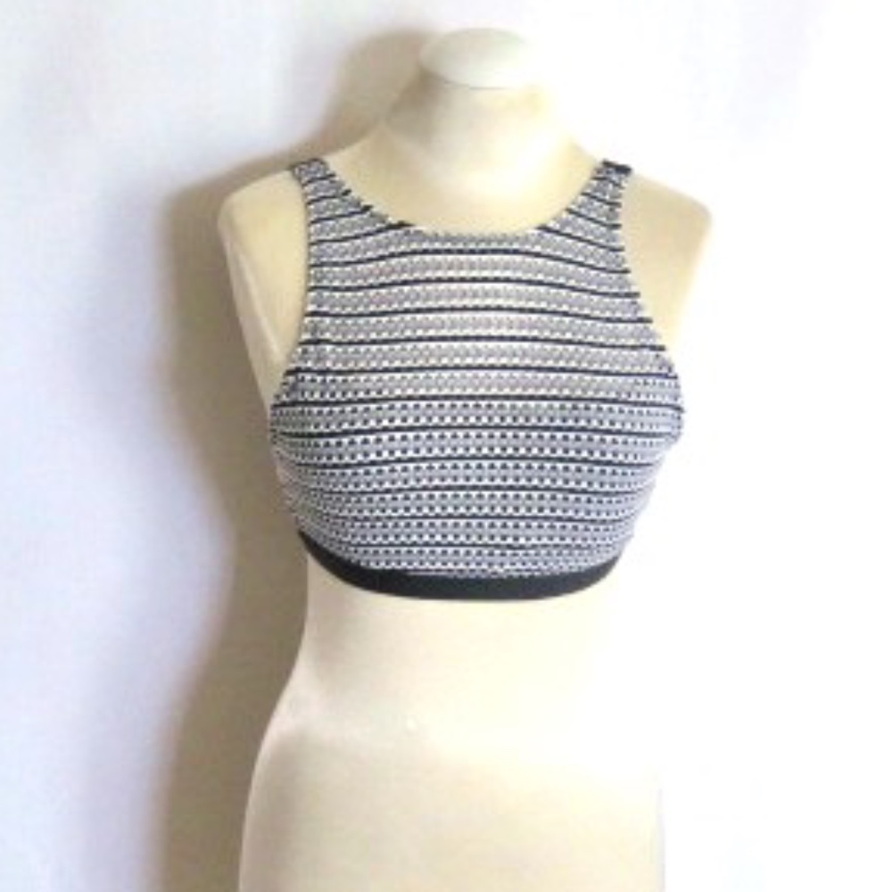 Anne Cole Estilo High Neck Crochet  Bikini Top